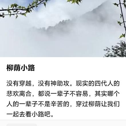 柳荫小路